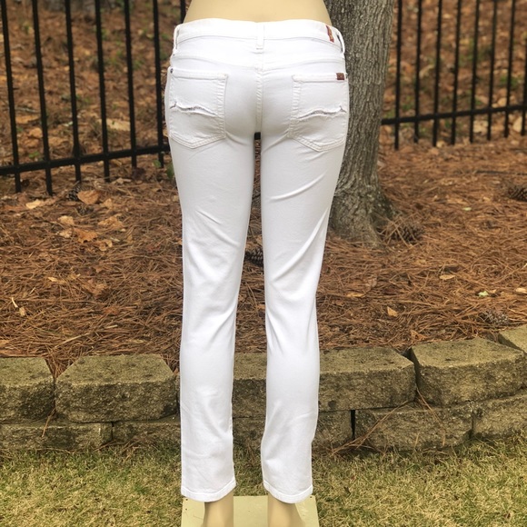7 For All Mankind Denim - 7 For All Mankind White Roxanne Jeans Size 28